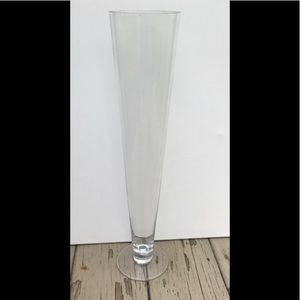 Tall clear vases